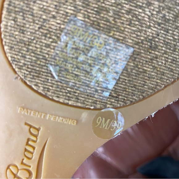 Lucky Brand Black Fabric Crochet Jute Wedge 9 - Picture 9 of 9